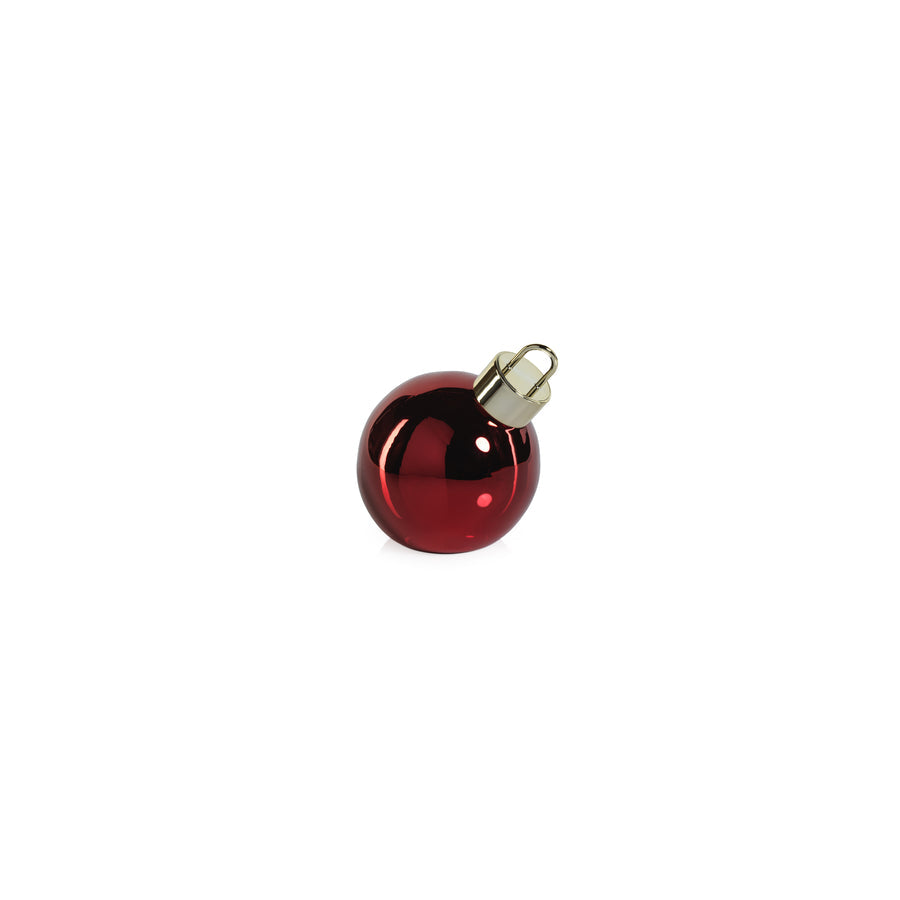 LED Metallic Glass Oversized Ornament Ball - Red - Christmas Trees by Carlyle Avenue