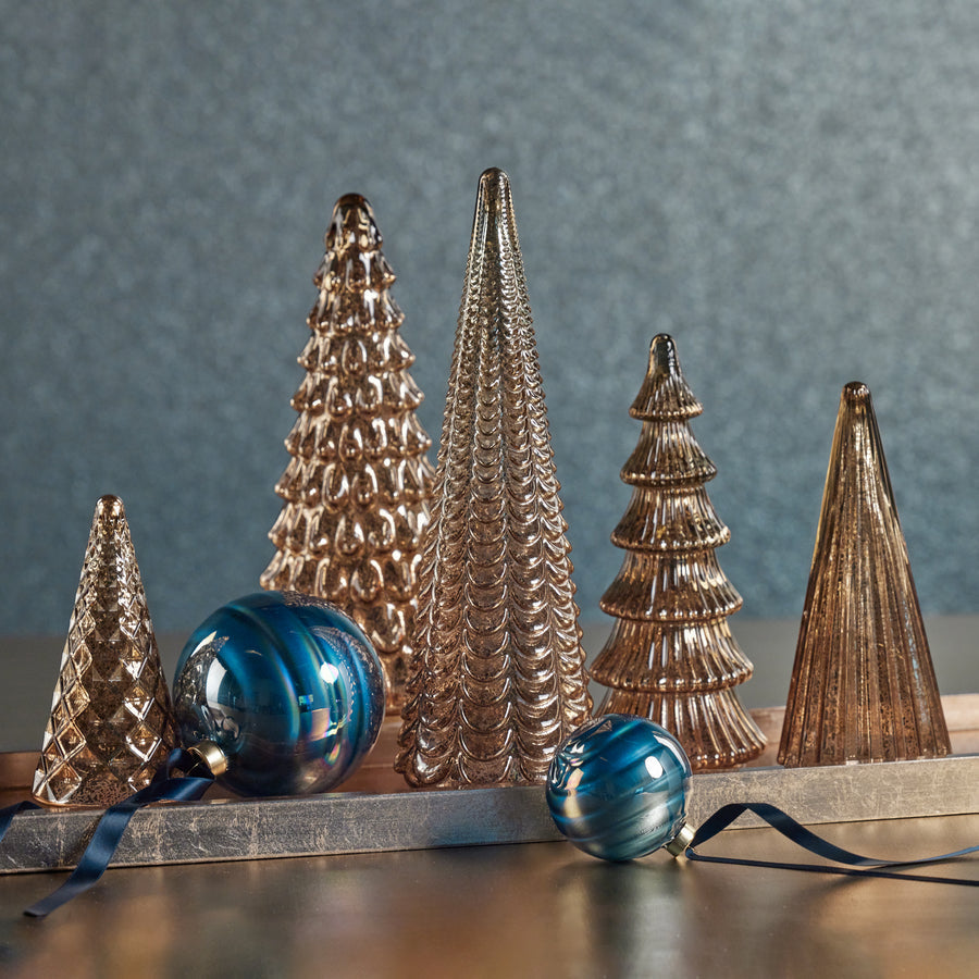 Davos LED Antique Tree - Gold - Christmas Decor by Carlyle Avenue
