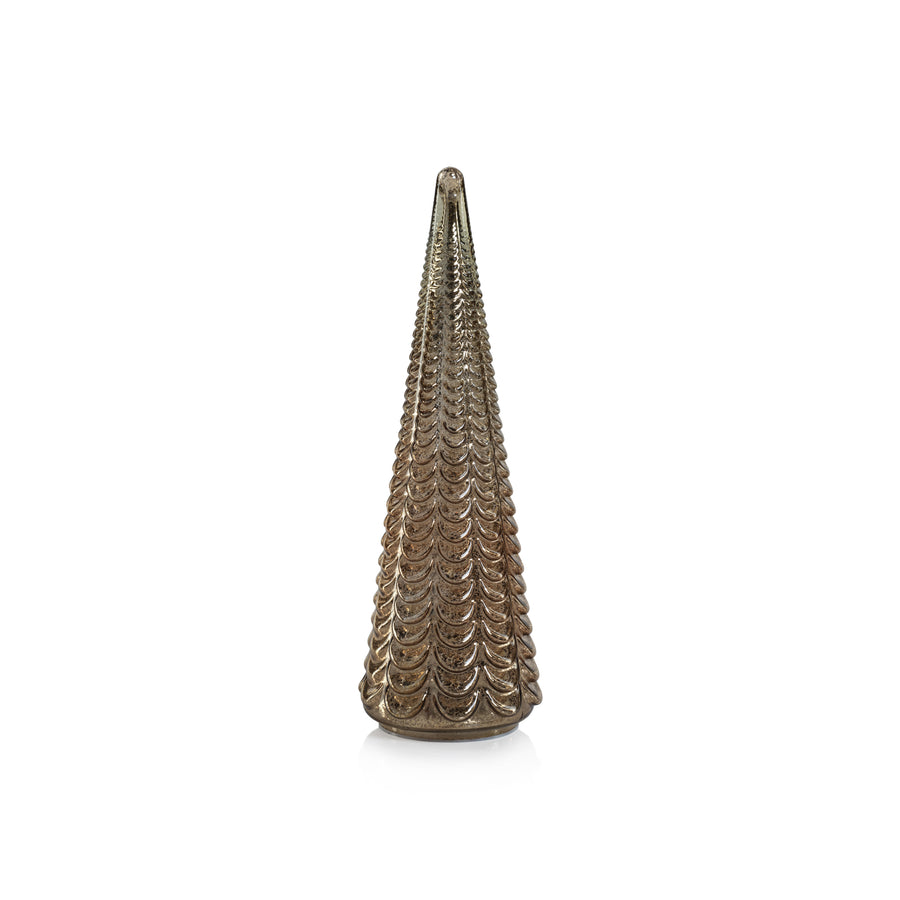 Davos LED Antique Tree - Gold - Christmas Decor by Carlyle Avenue