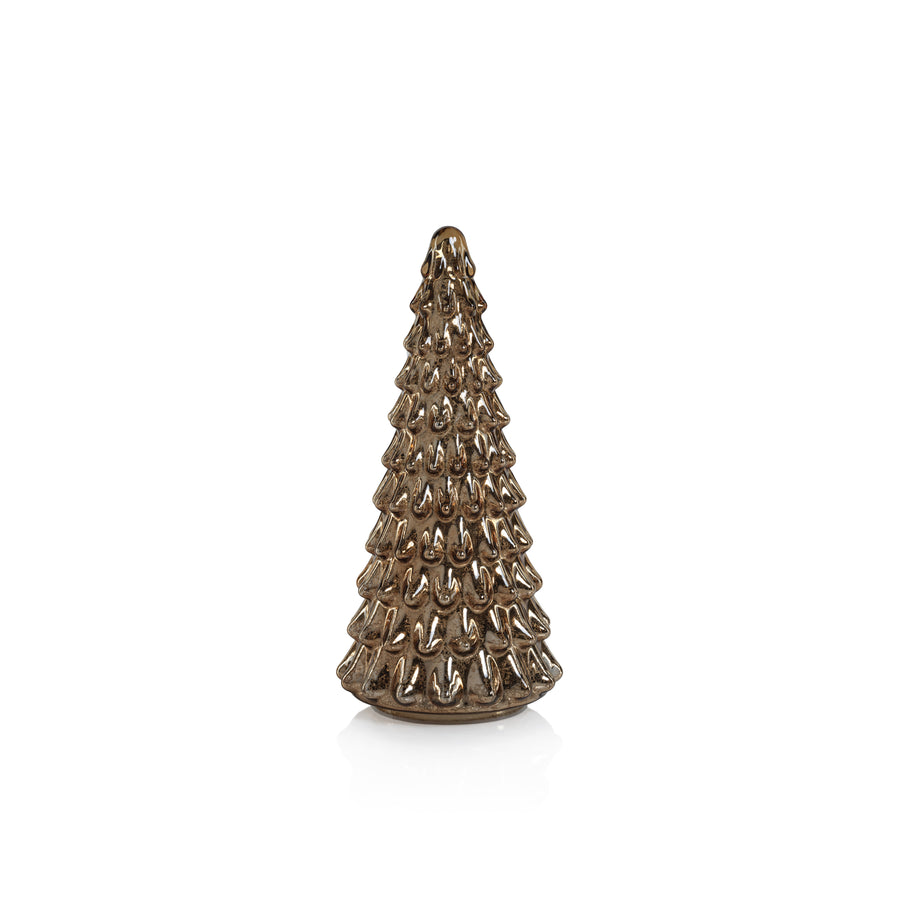 Davos LED Antique Tree - Gold - Christmas Decor by Carlyle Avenue