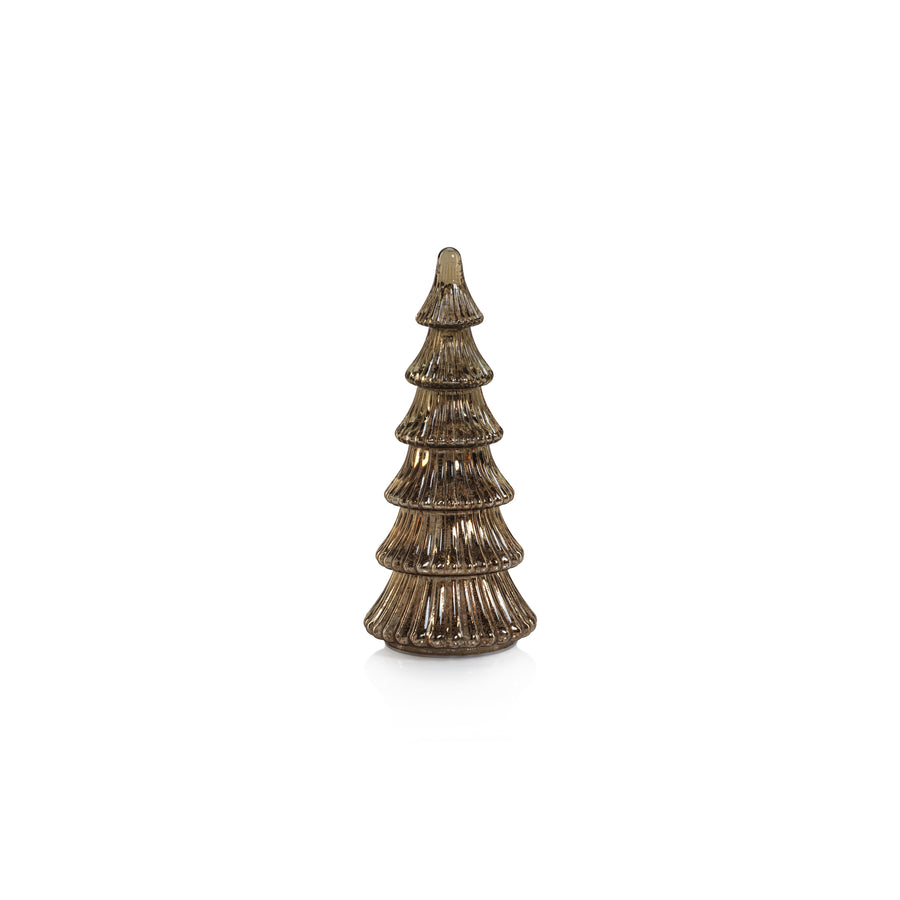 Davos LED Antique Tree - Gold - Christmas Decor by Carlyle Avenue