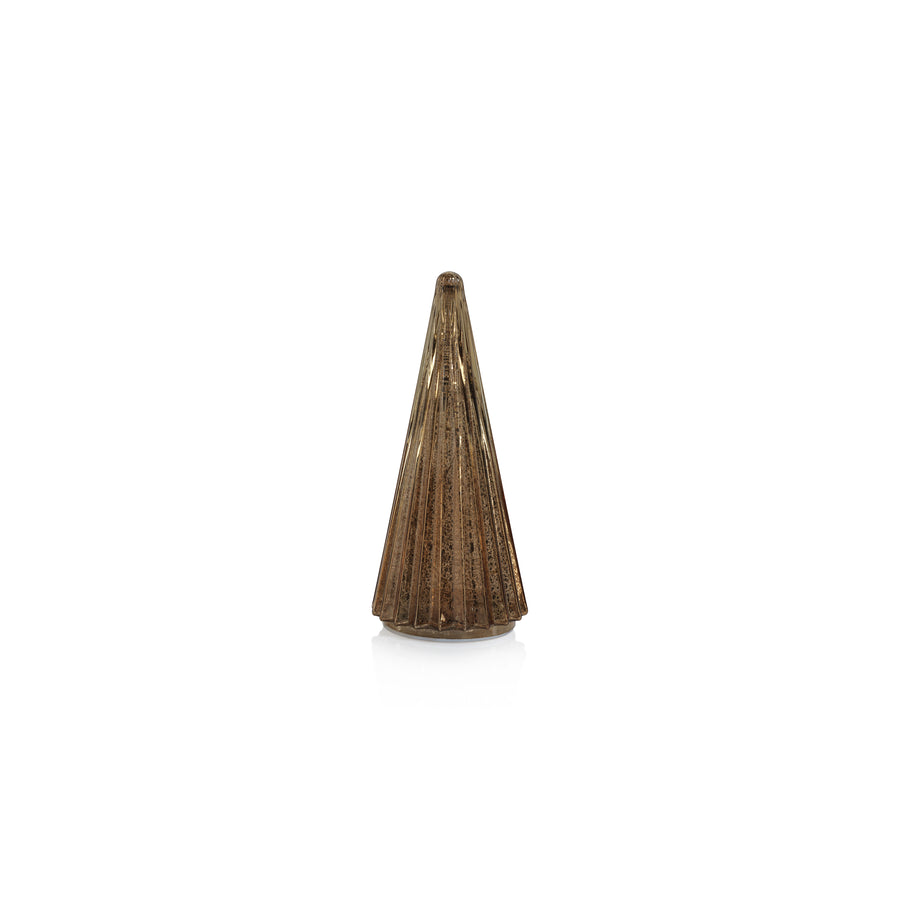 Davos LED Antique Tree - Gold - Christmas Decor by Carlyle Avenue