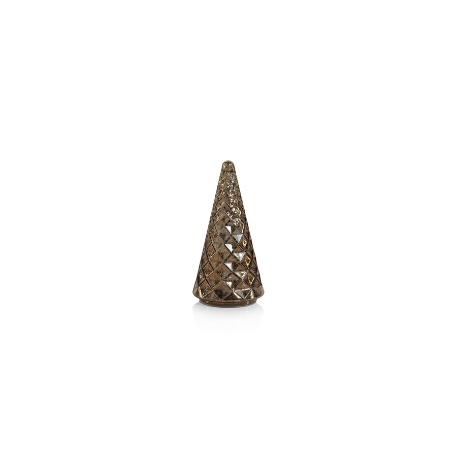 Davos LED Antique Tree - Gold - Christmas Decor by Carlyle Avenue
