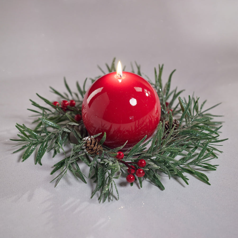 California Pepper Wreath - 8.5" - Christmas Decor by Carlyle Avenue