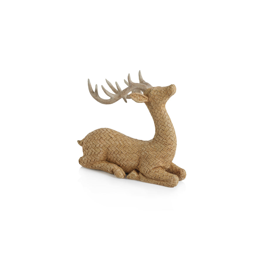 Rattan Textured Deer - Christmas Decor by Carlyle Avenue