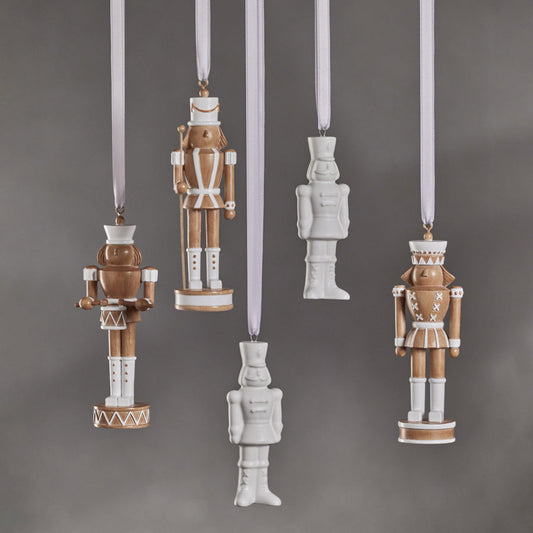 Nutcracker Ornaments - Brown - Christmas Decor by Carlyle Avenue