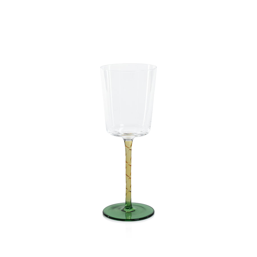 Vicenza Glassware - Green and Amber - Drinkware Sets by Carlyle Avenue