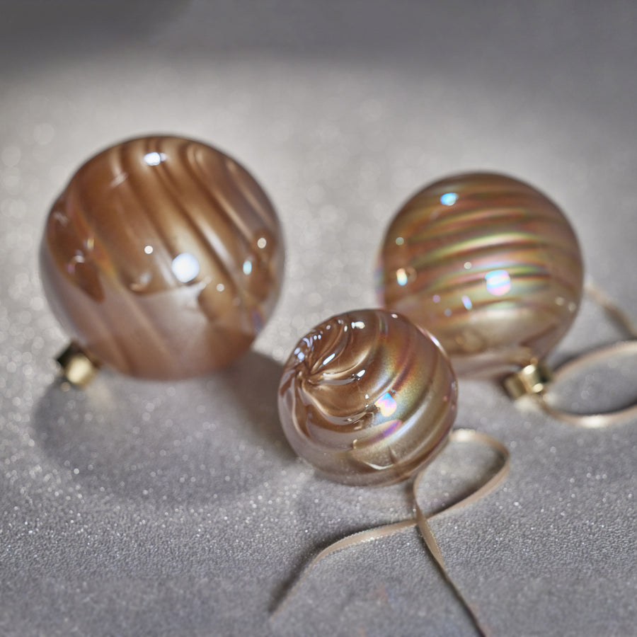 Pearl Luster Glass Ball Ornament - Gold - Ornaments by Carlyle Avenue