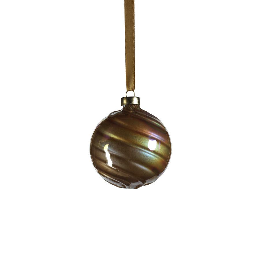 Pearl Luster Glass Ball Ornament - Gold - Ornaments by Carlyle Avenue