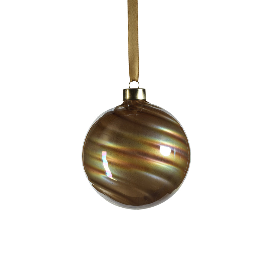 Pearl Luster Glass Ball Ornament - Gold - Ornaments by Carlyle Avenue