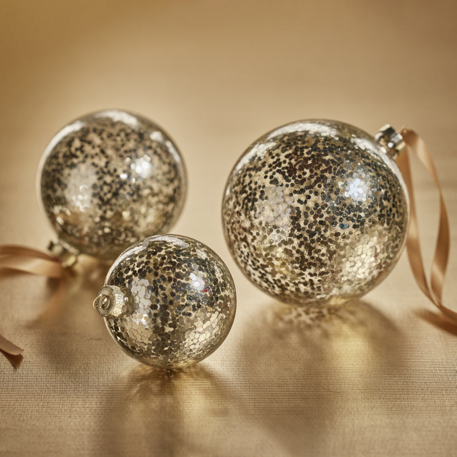 Confetti Glass Ball Ornament - Gold - Ornaments by Carlyle Avenue