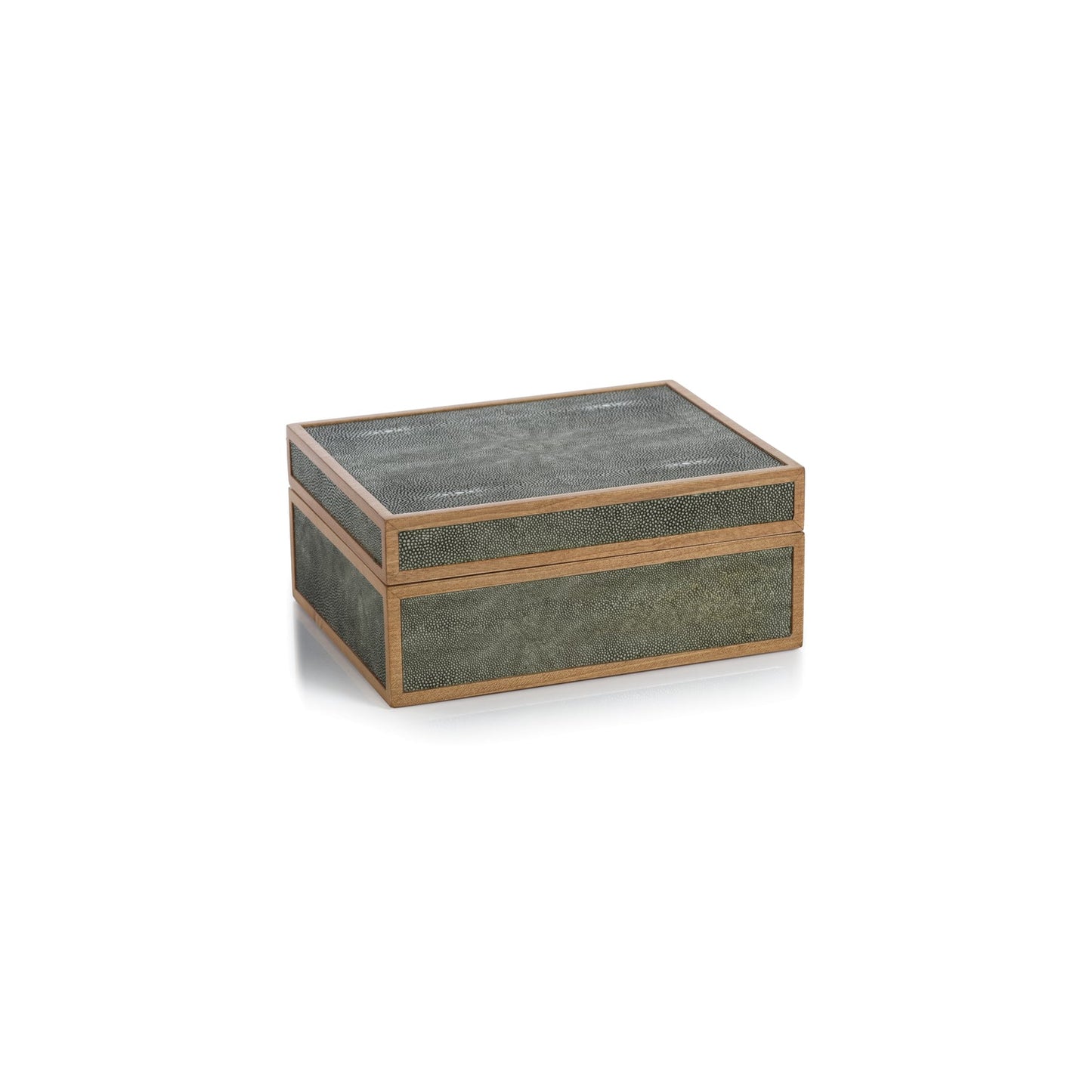 Wood & Shagreen Leather Box - Decorative Accessories by Carlyle Avenue
