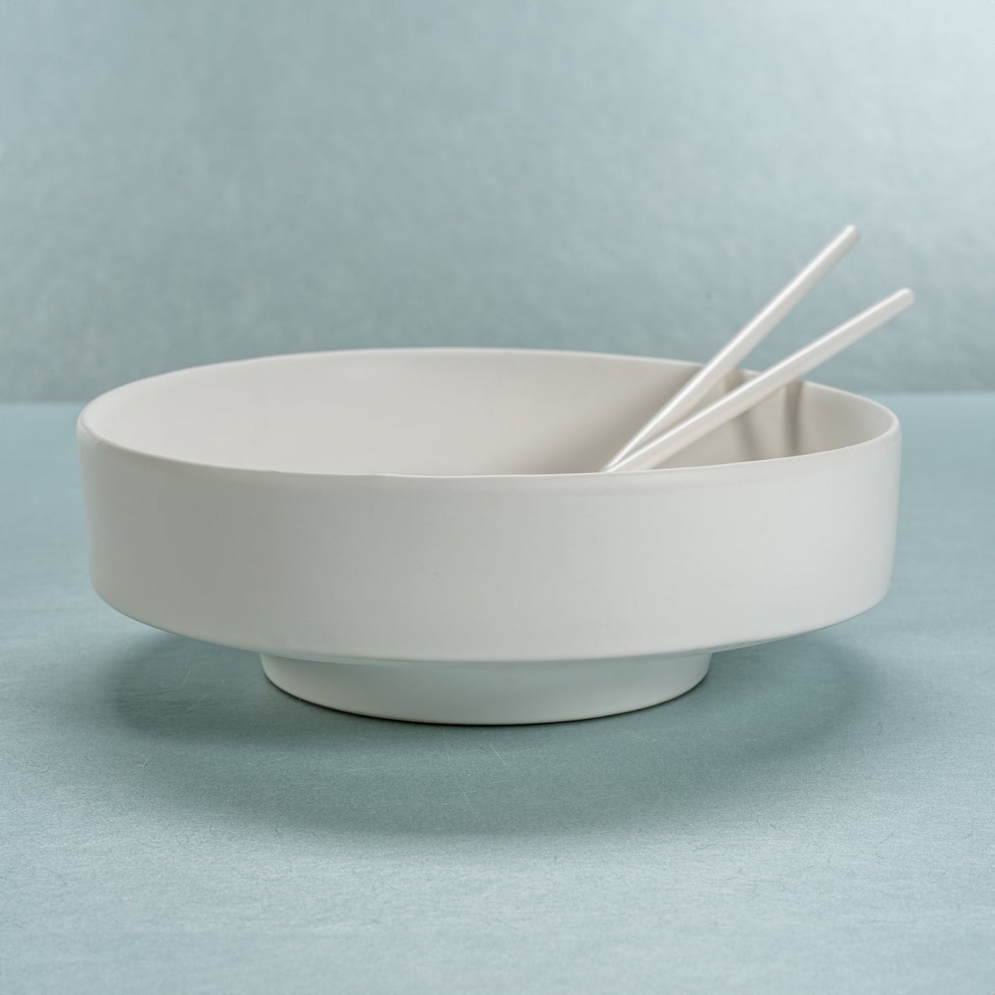 Côte d'Azur White Ceramic Centerpiece Bowl - Decorative Bowls by Carlyle Avenue