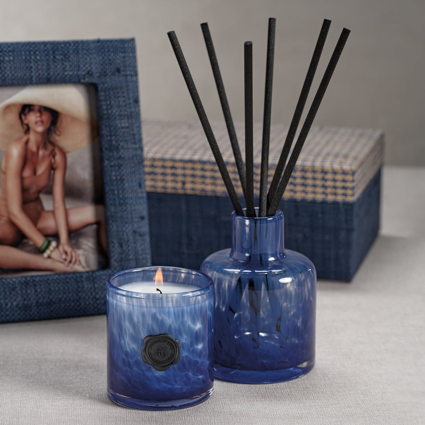AG Opal Glass Reed Diffuser in Gift Box - Diffusers by Carlyle Avenue