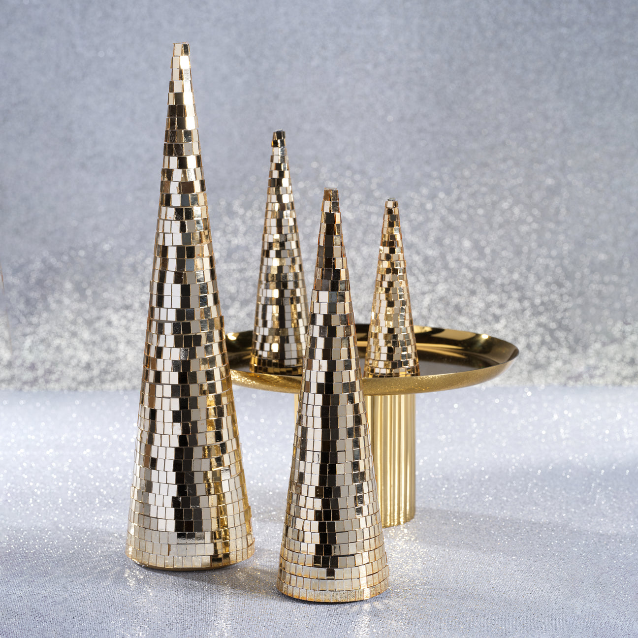 Luminous Festive Prism Tree - Gold - Christmas Trees by Carlyle Avenue
