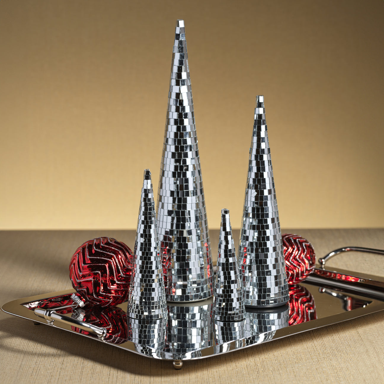 Luminous Festive Prism Tree - Silver - Christmas Trees by Carlyle Avenue