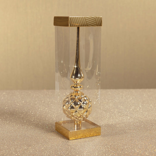 Dazzling Metallic Glass Tree Topper - Gold - Christmas Decor by Carlyle Avenue