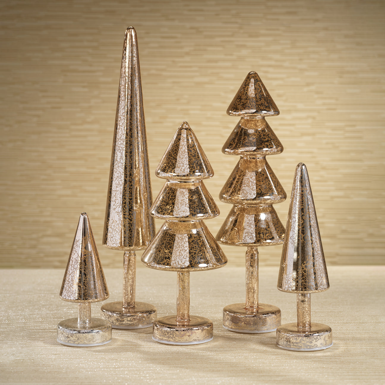 Noel Sparkle Spruce LED Tree - Gold - Christmas Trees by Carlyle Avenue