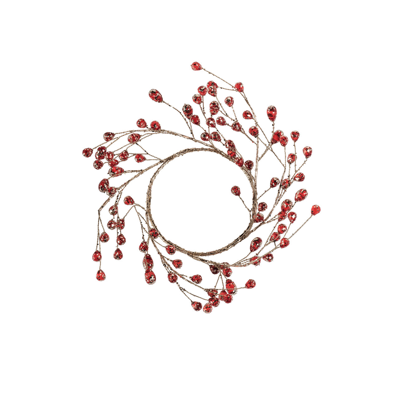 Beaded Glass Berry Wreath - Christmas Decor by Carlyle Avenue
