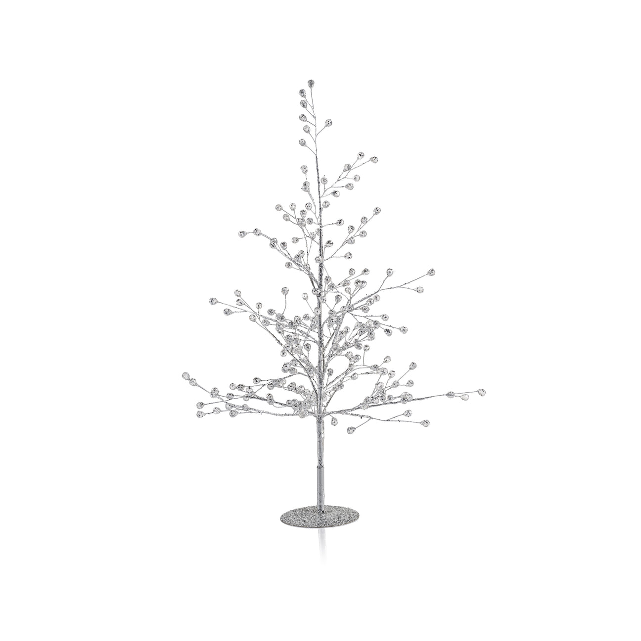 Beaded Glass Berry Tree - Clear and Silver - Christmas Trees by Carlyle Avenue