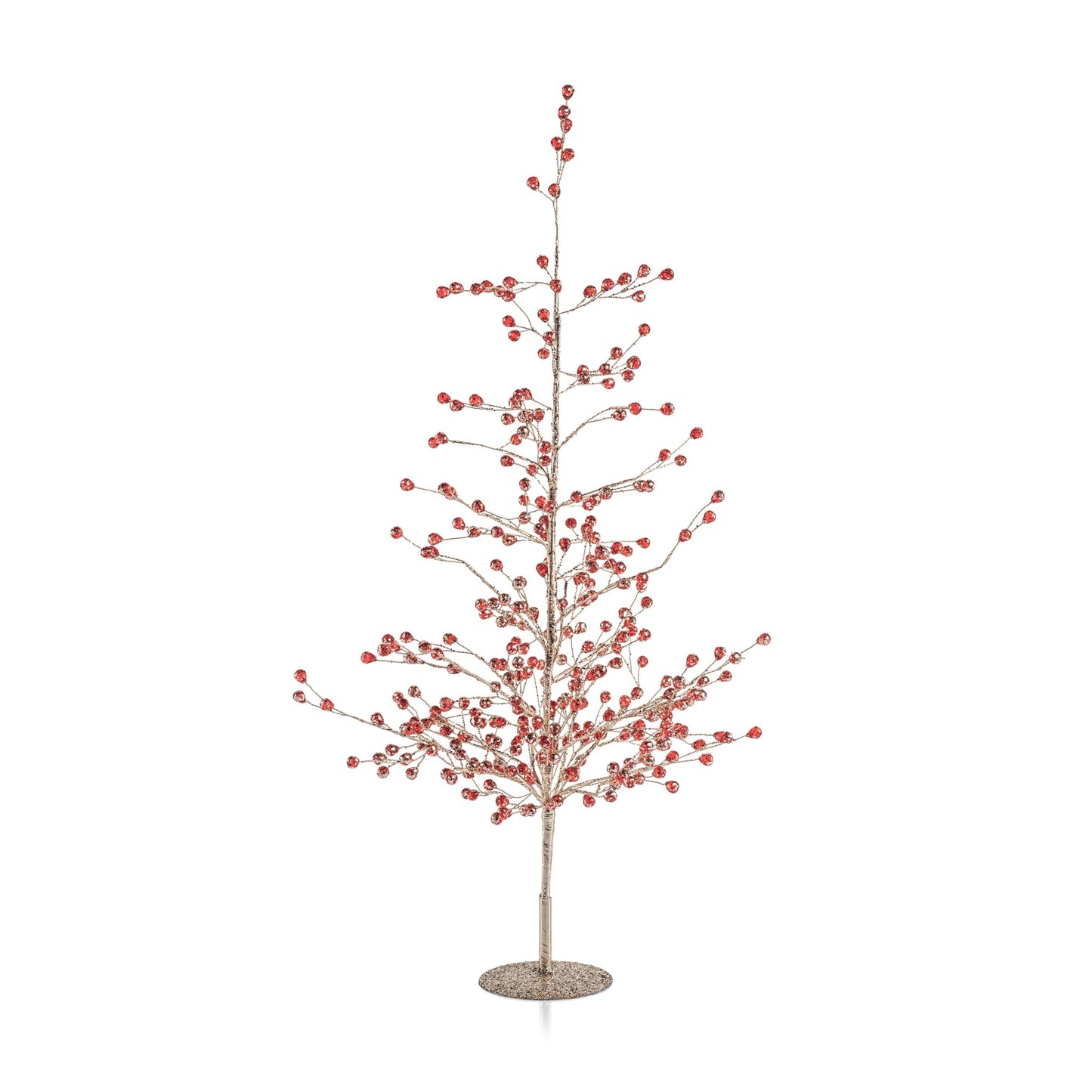Beaded Glass Berry Tree - Red and Gold - Christmas Trees by Carlyle Avenue