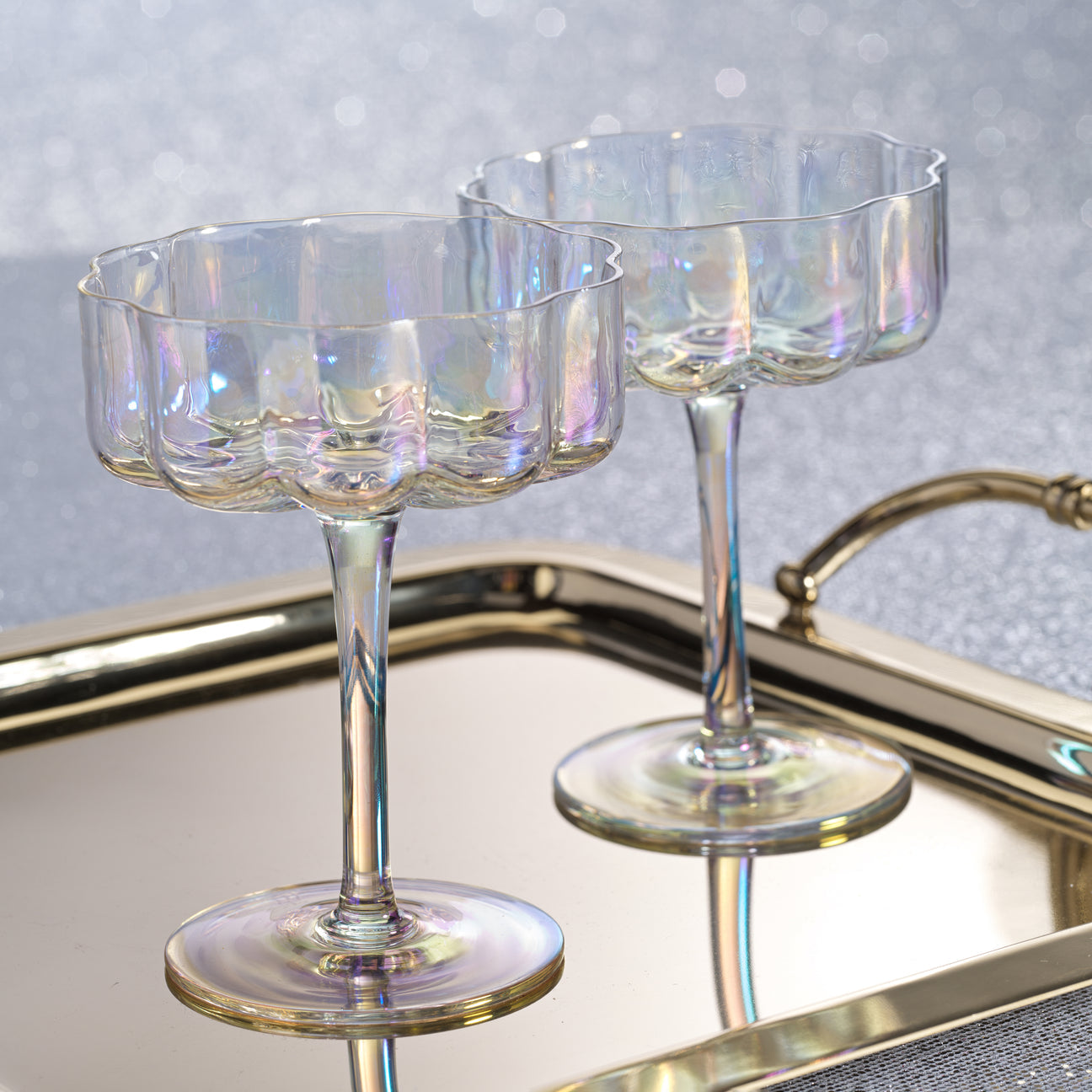 Rocco Handblown Coupe - Luster (Single) - Drinkware Sets by Carlyle Avenue