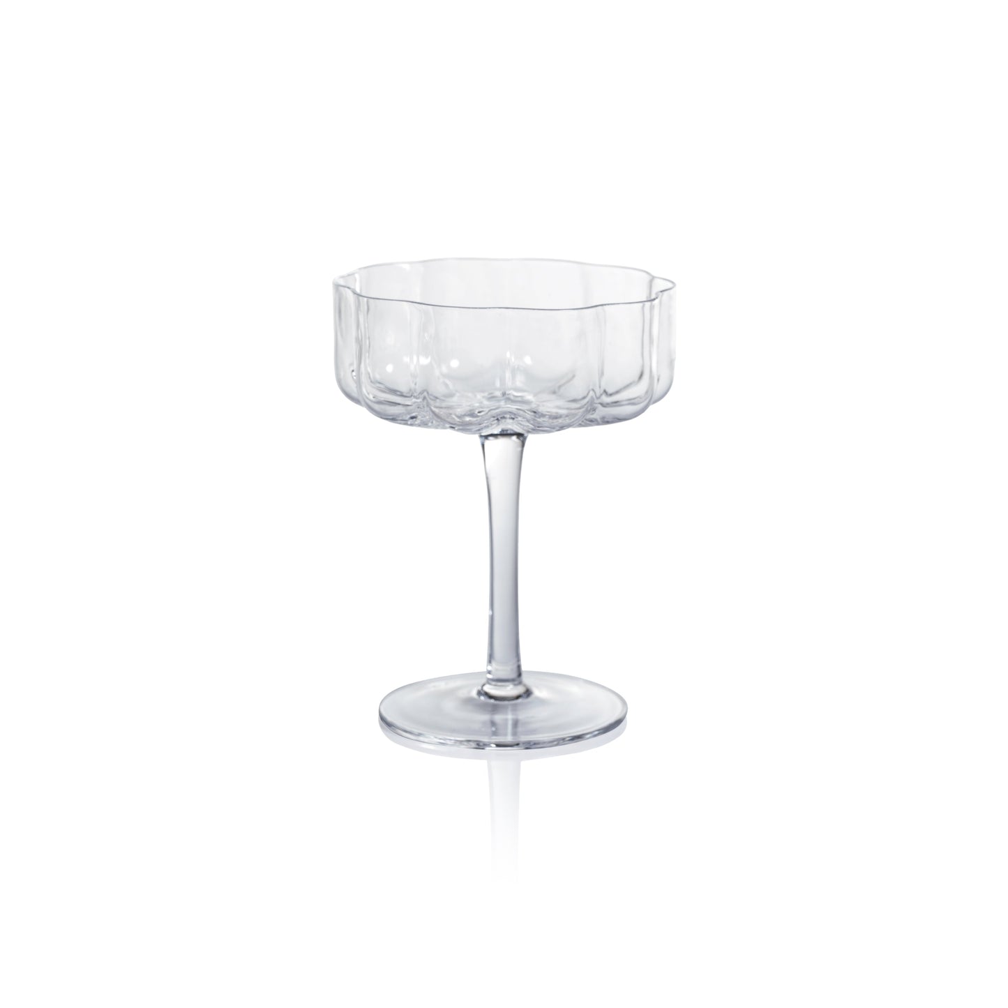 Rocco Handblown Coupe - Clear (Single) - Drinkware Sets by Carlyle Avenue