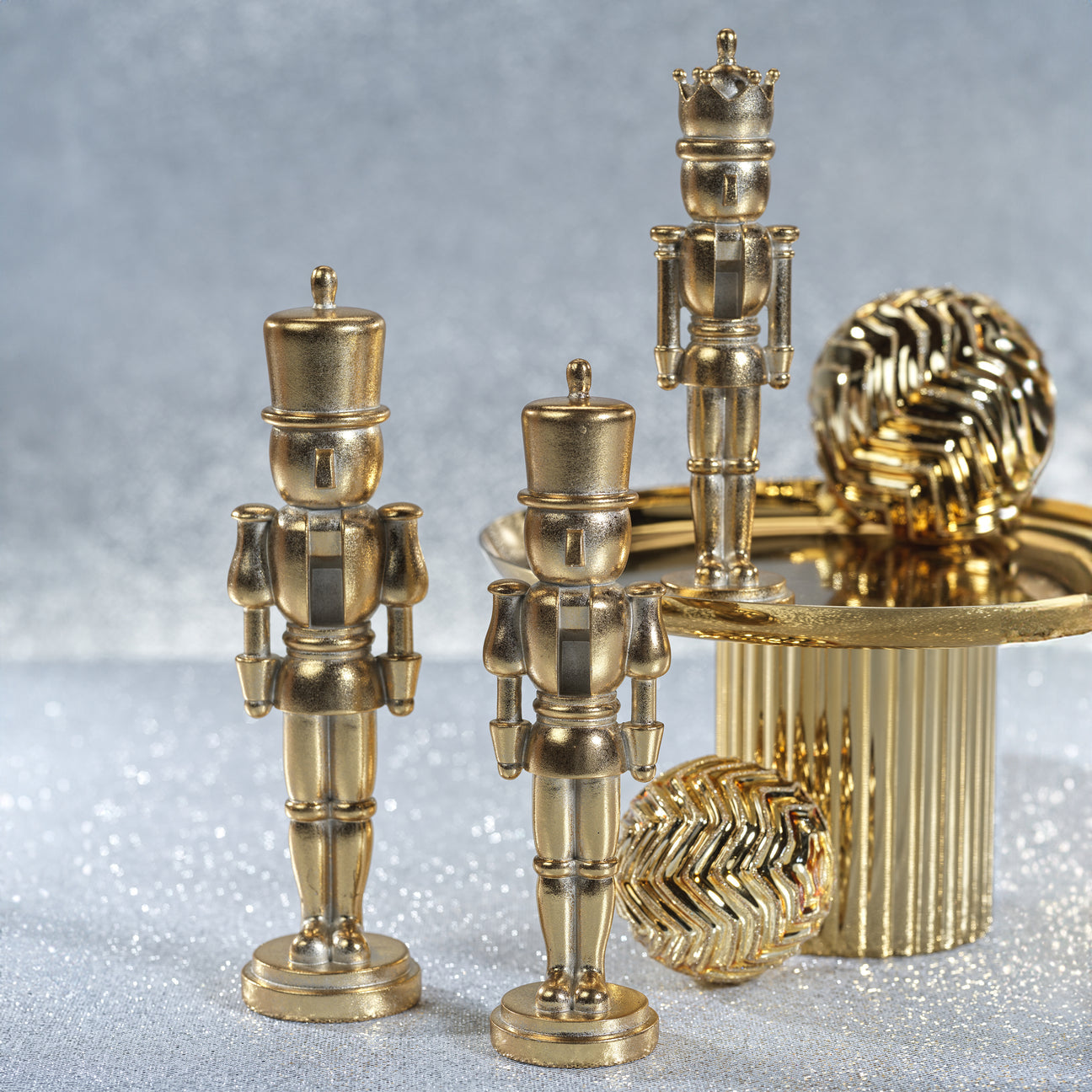 Metallic Decorative Nutcracker - Gold - Christmas Decor by Carlyle Avenue