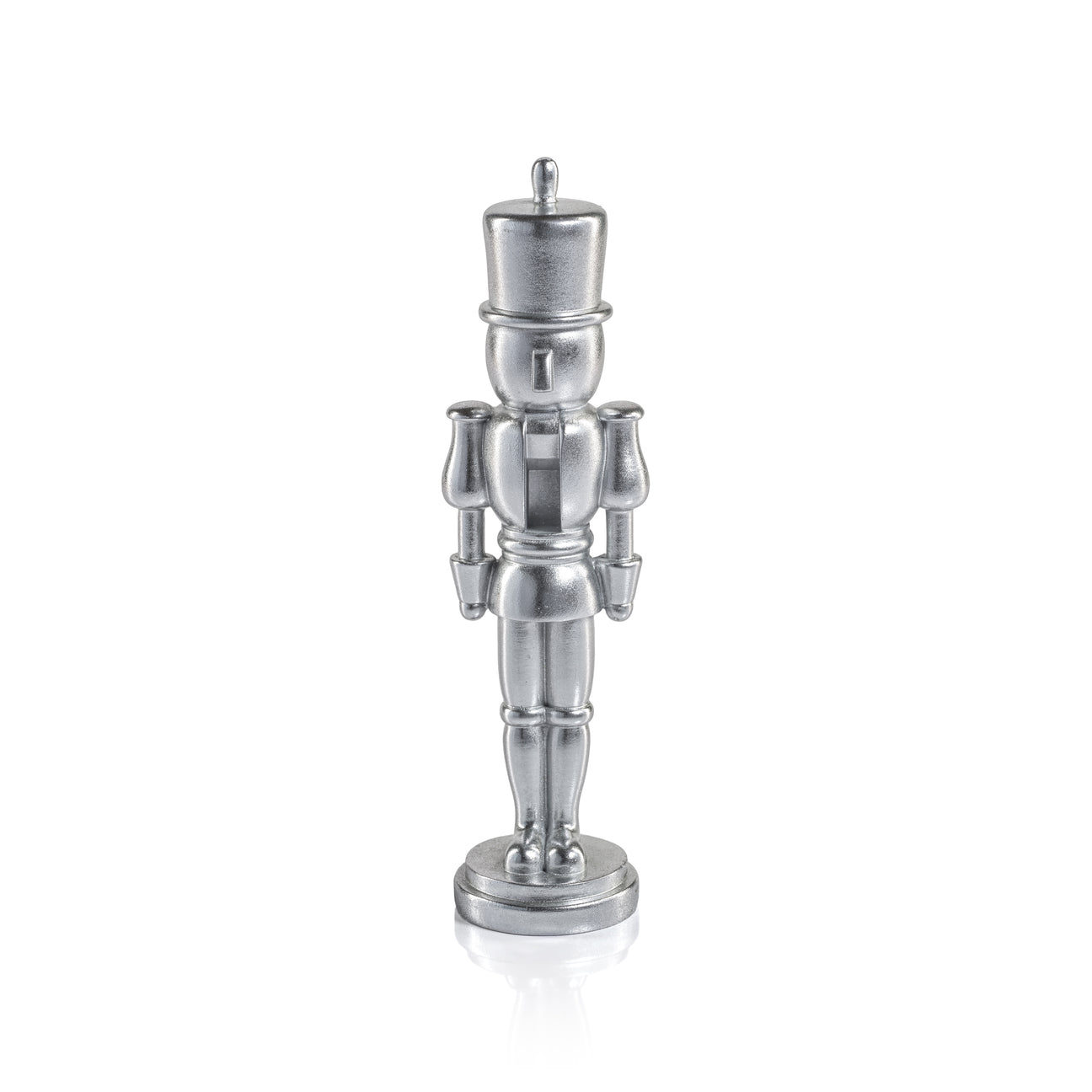 Metallic Decorative Nutcracker - Silver - Christmas Decor by Carlyle Avenue