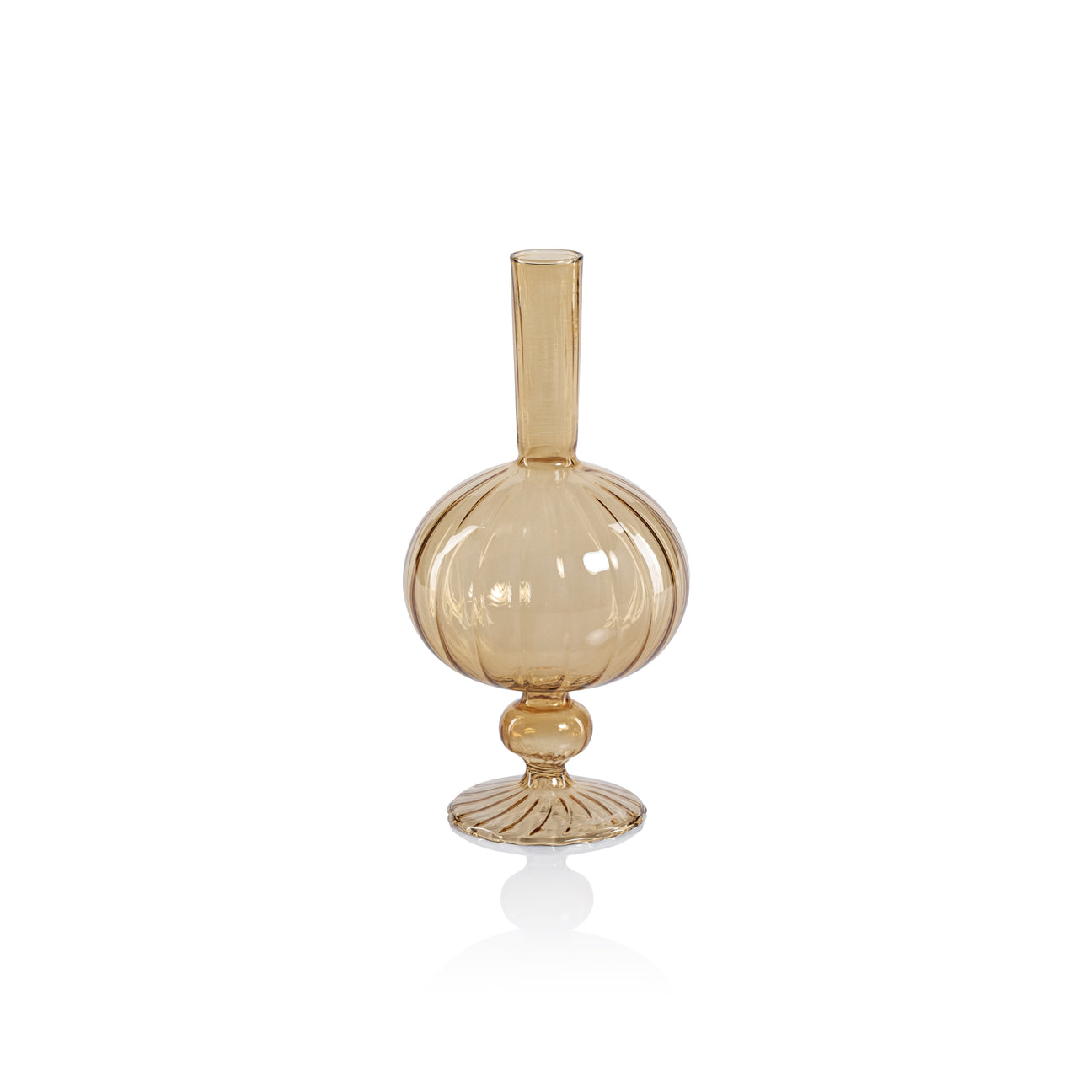 Venetian Spiral Vase - Light Amber - Vases by Carlyle Avenue
