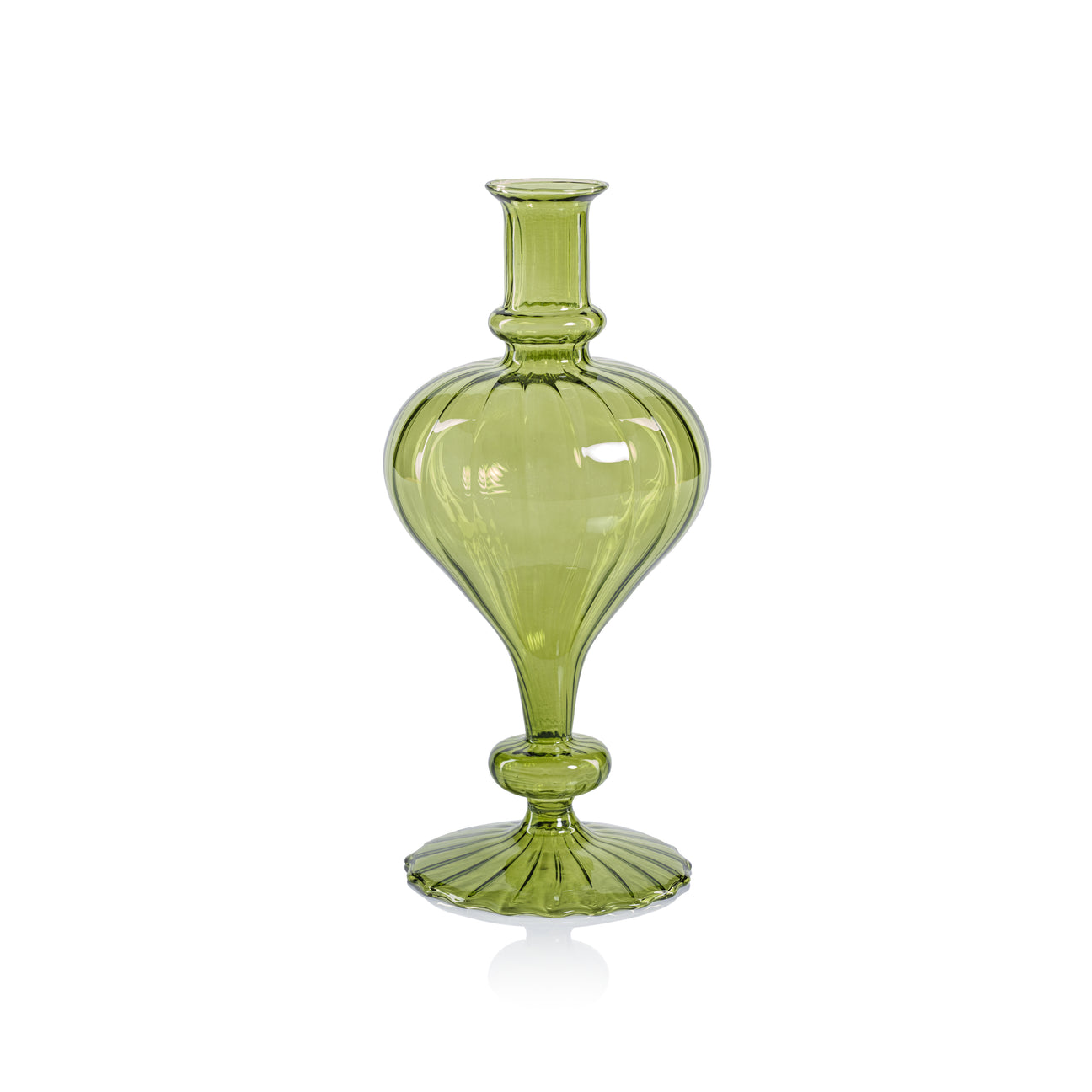Venetian Spiral Vase - Green - Vases by Carlyle Avenue
