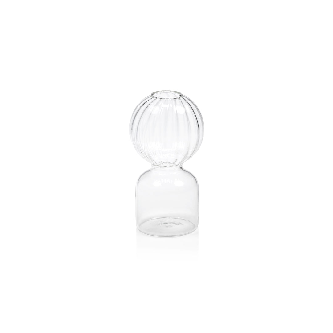 Ritz Single Stem Glass Vase - Clear - Vases by Carlyle Avenue