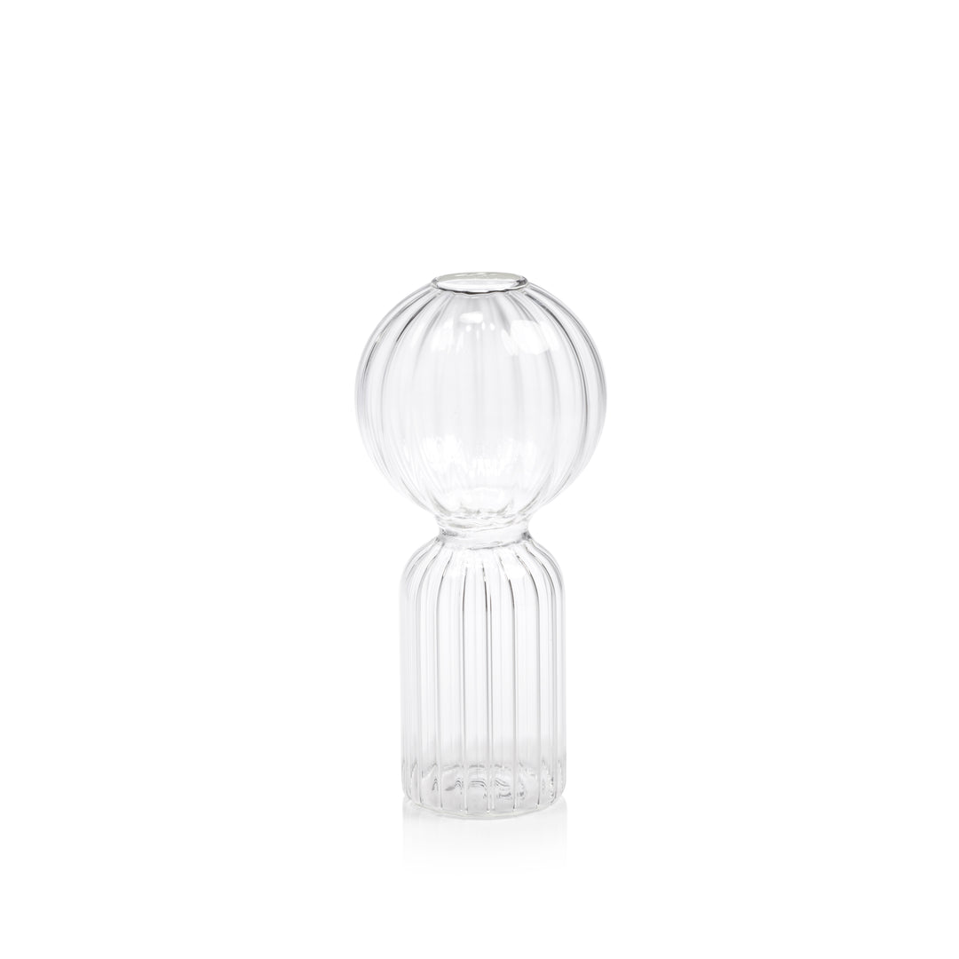 Ritz Single Stem Glass Vase - Clear - Vases by Carlyle Avenue