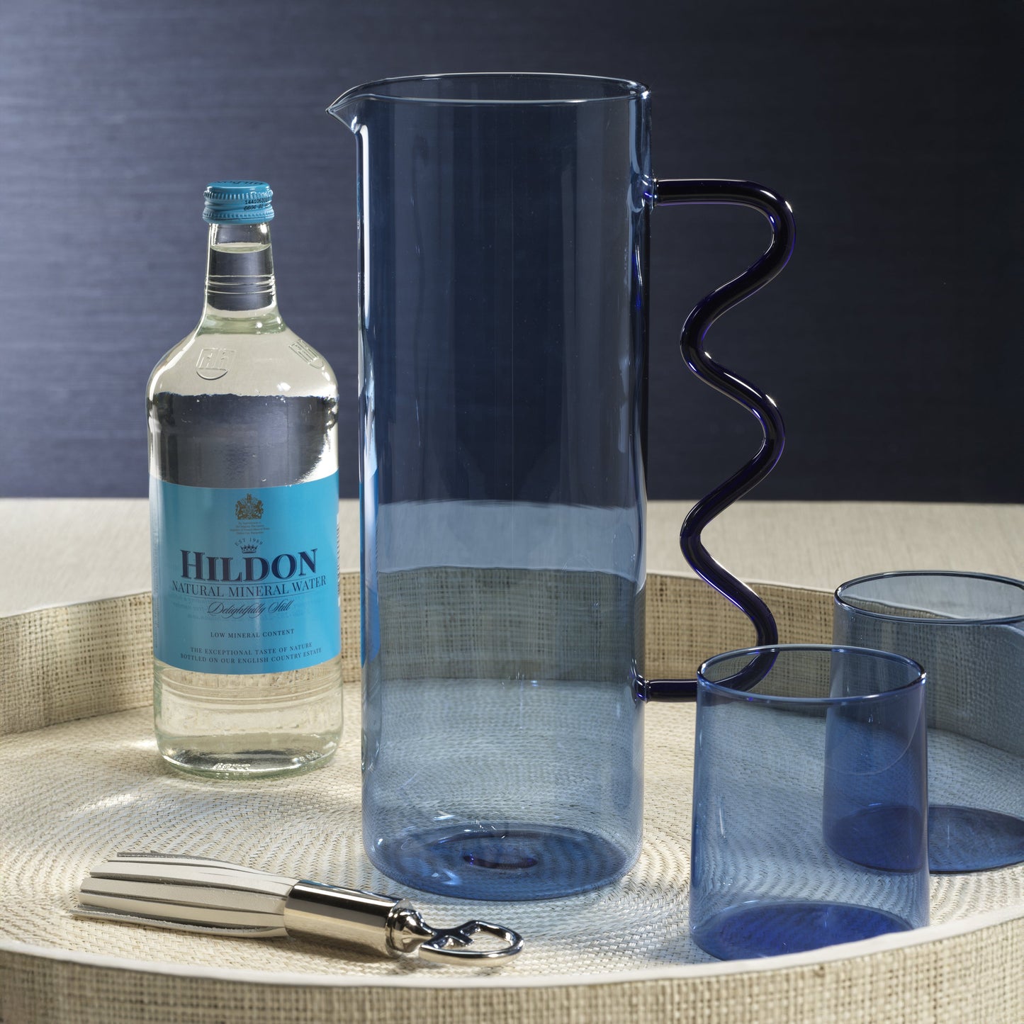 Costa De Sol Pitcher - Blue - Drinkware by Carlyle Avenue