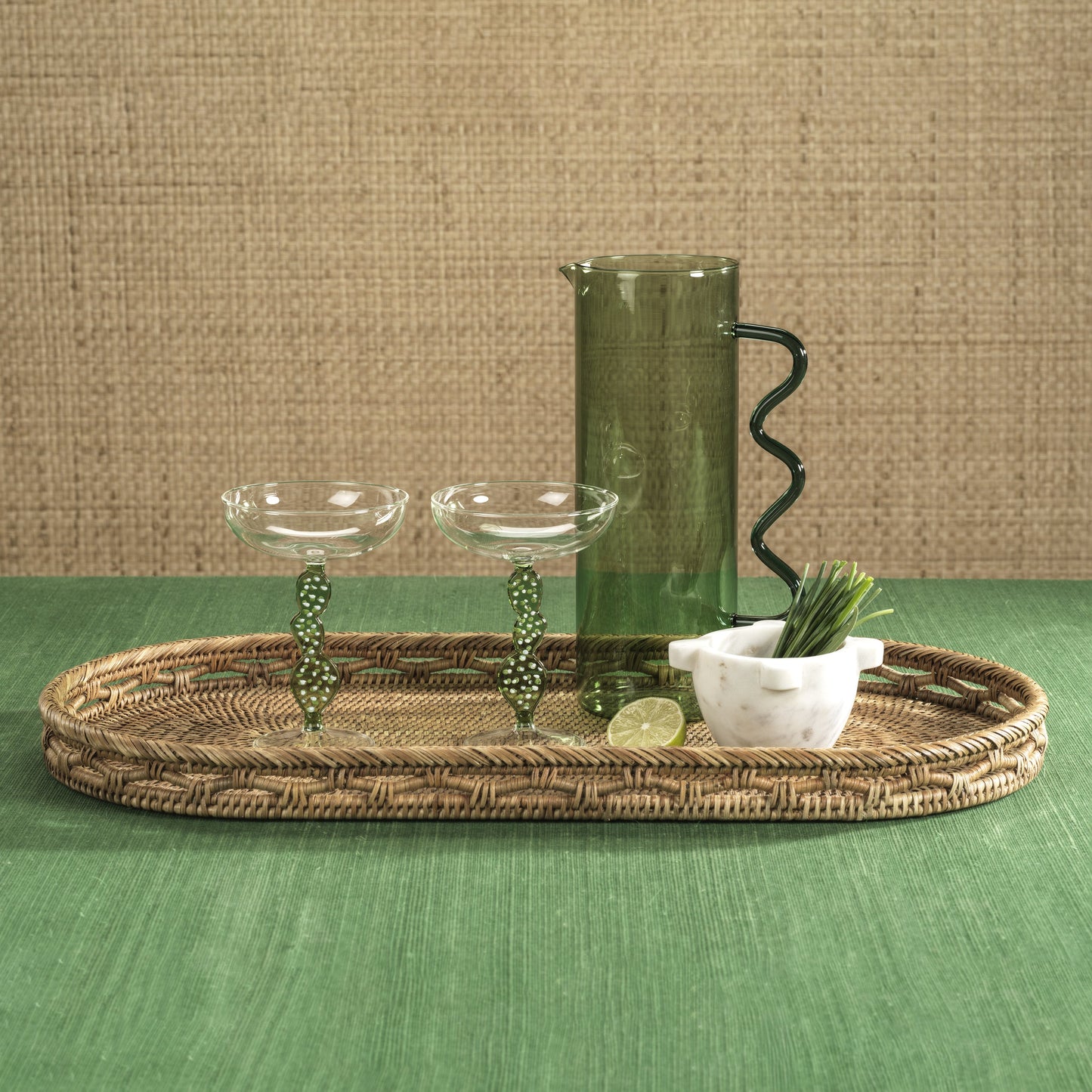 Costa De Sol Pitcher - Green - Drinkware by Carlyle Avenue