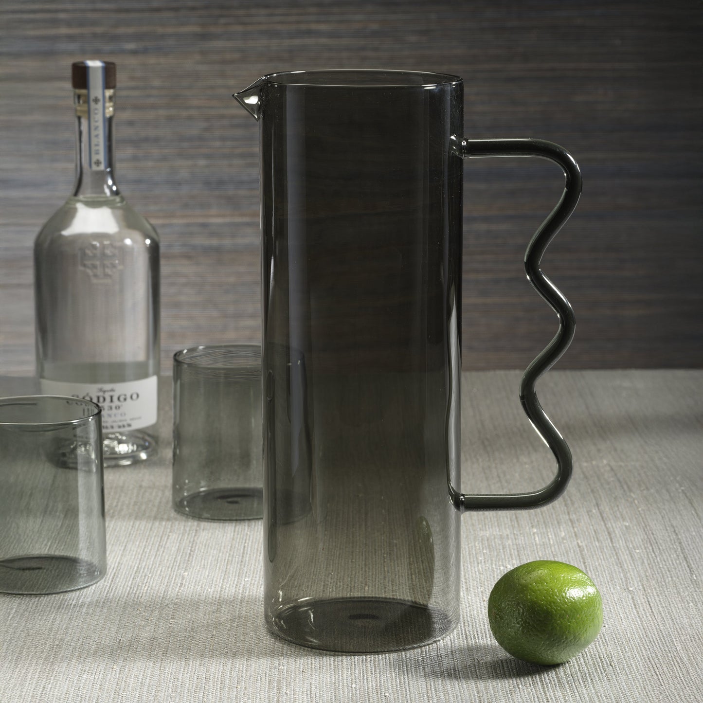 Costa De Sol Pitcher - Smoke - Drinkware by Carlyle Avenue
