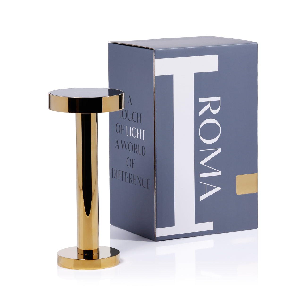 ROMA Rechargeable Table Light - Polished Gold