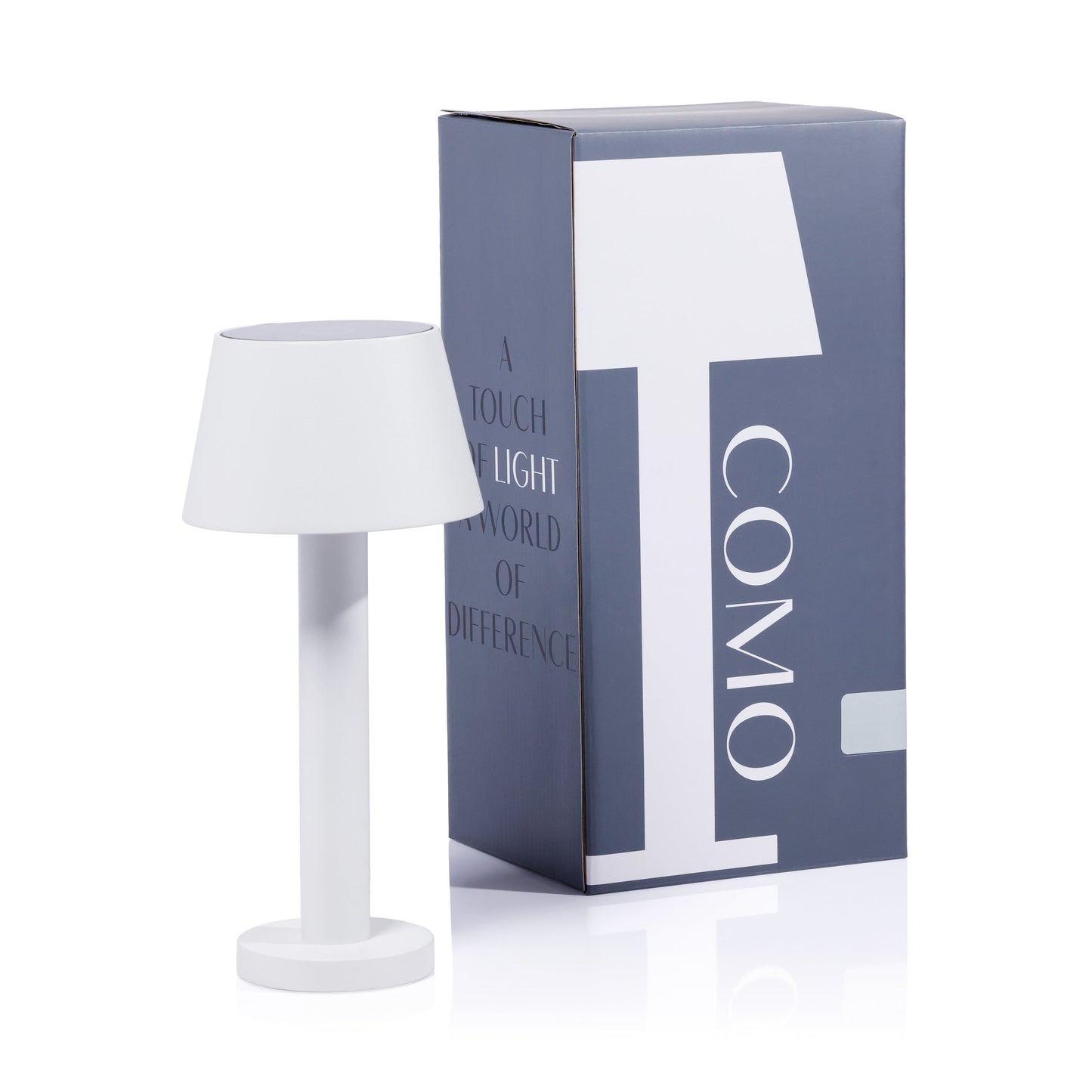 COMO Rechargeable Table Light - Matte White - by Carlyle Avenue