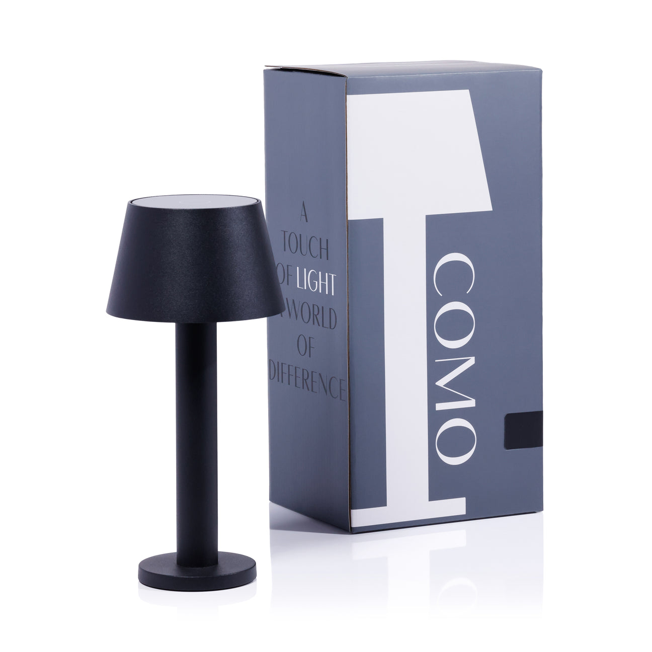 COMO Rechargeable Table Light - Matte Black - by Carlyle Avenue