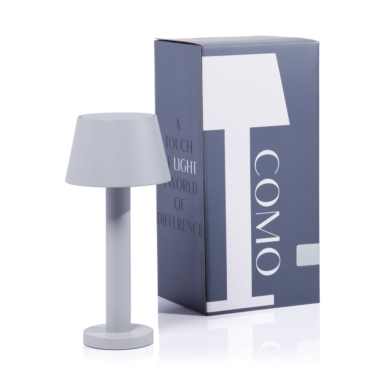 COMO Rechargeable Table Light - Light Gray - by Carlyle Avenue