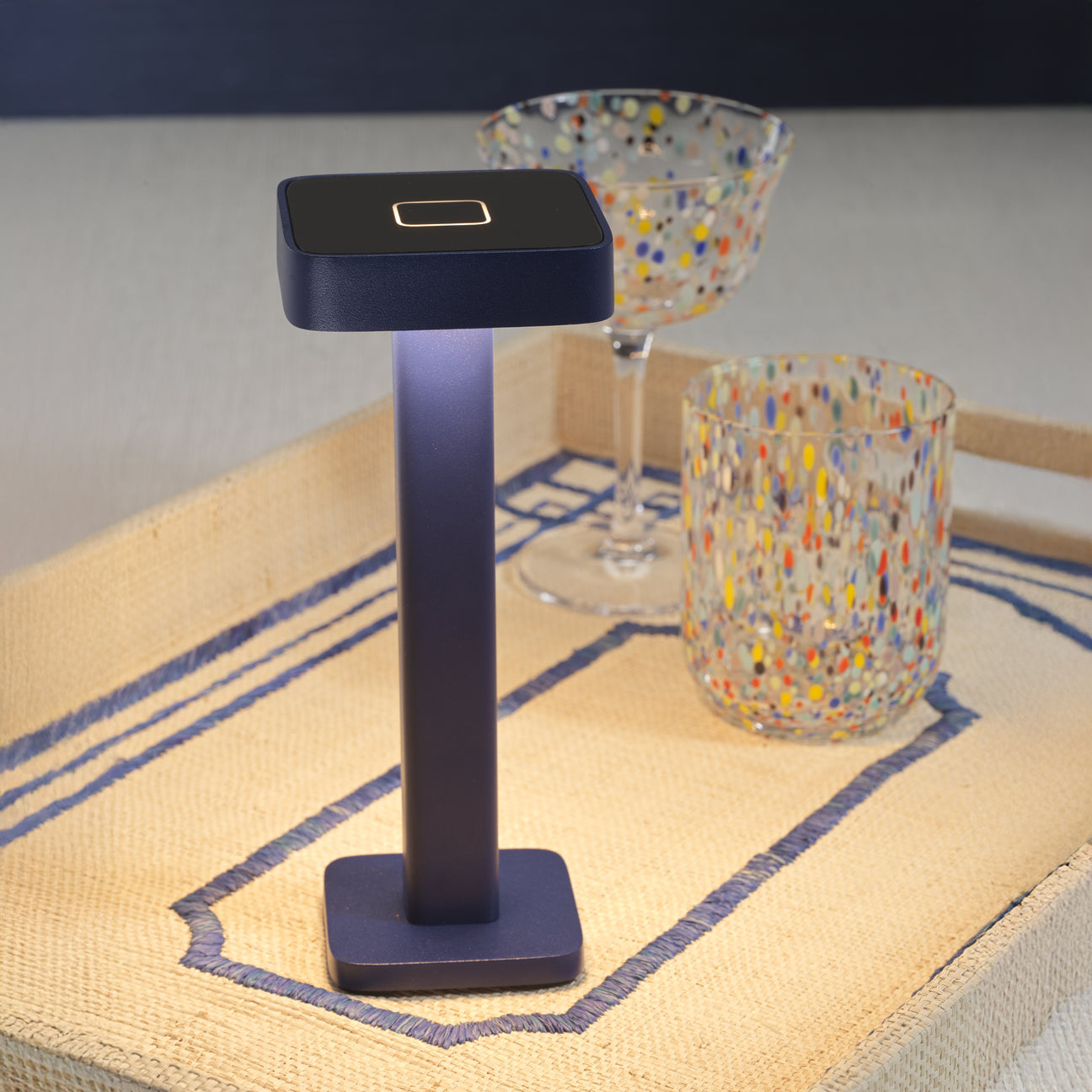 MONZA Rechargeable Table Light - Indigo Blue - by Carlyle Avenue