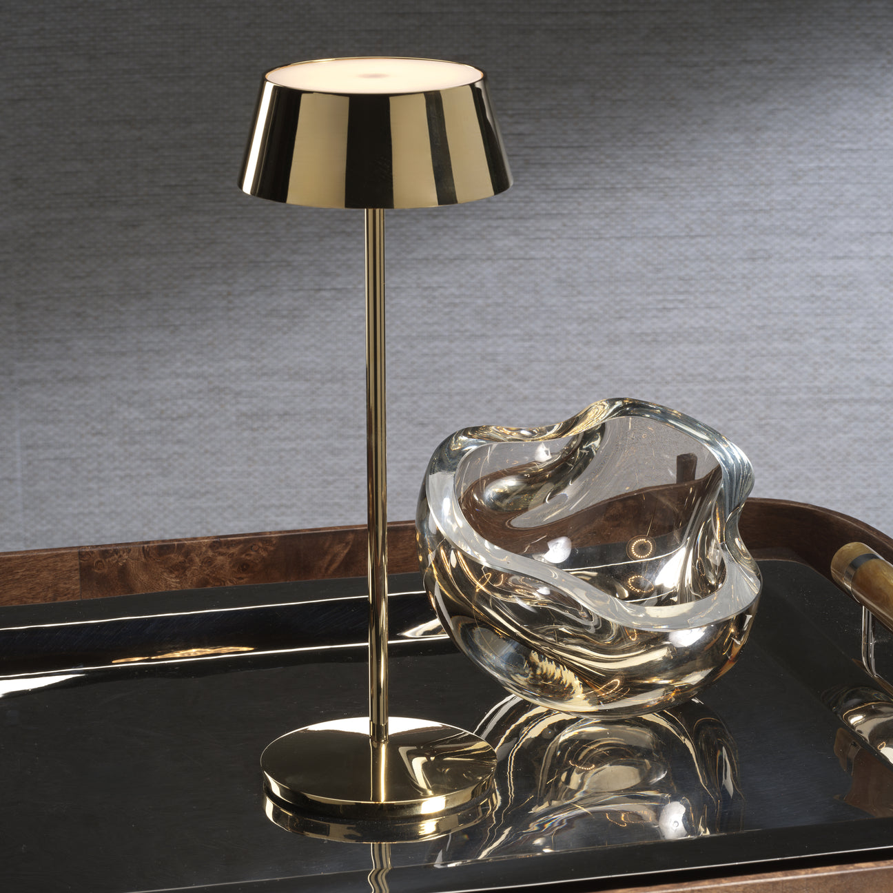 ANDRIA Rechargeable Table Light - Polished Gold - by Carlyle Avenue