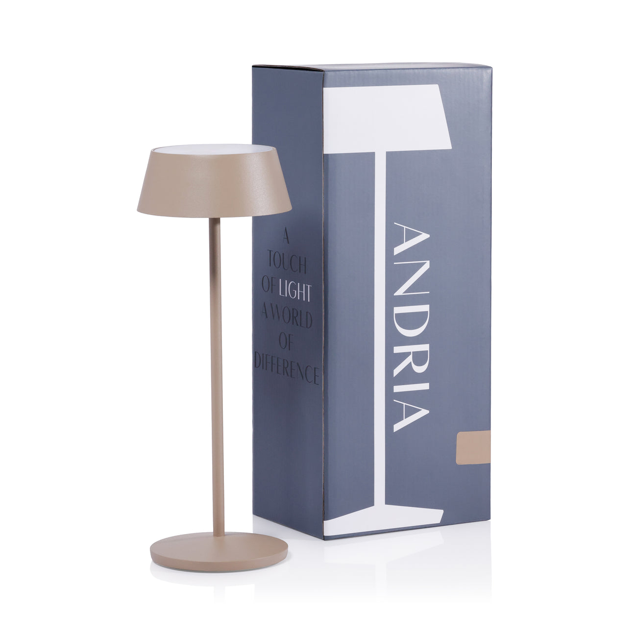ANDRIA Rechargeable Table Light - Light Taupe - by Carlyle Avenue