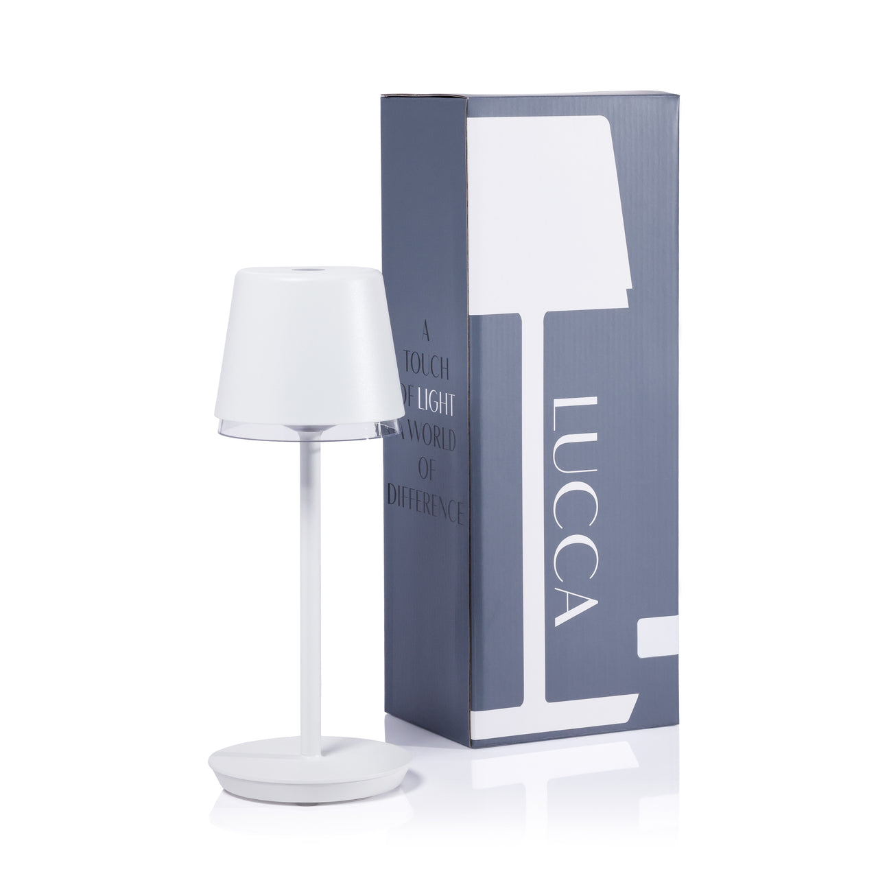 LUCCA Rechargeable Table Light - Matte White - by Carlyle Avenue