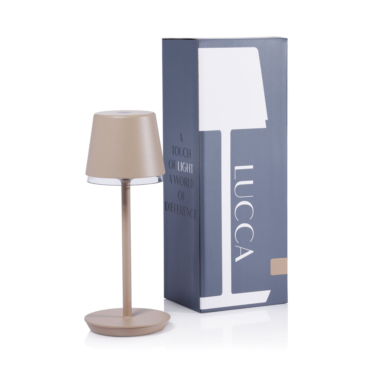 LUCCA Rechargeable Table Light - Light Taupe - by Carlyle Avenue