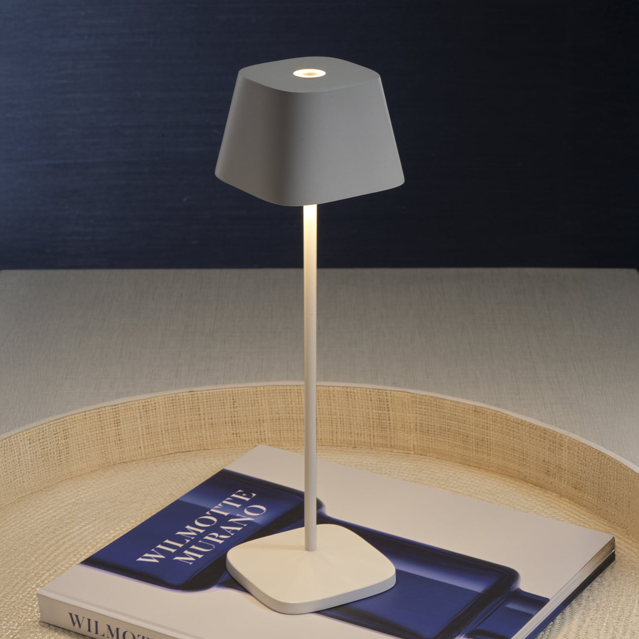 NAPOLI Rechargeable Table Light - Matte White - by Carlyle Avenue