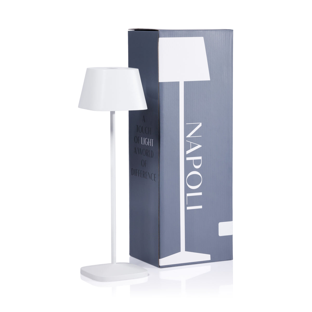 NAPOLI Rechargeable Table Light - Matte White - by Carlyle Avenue