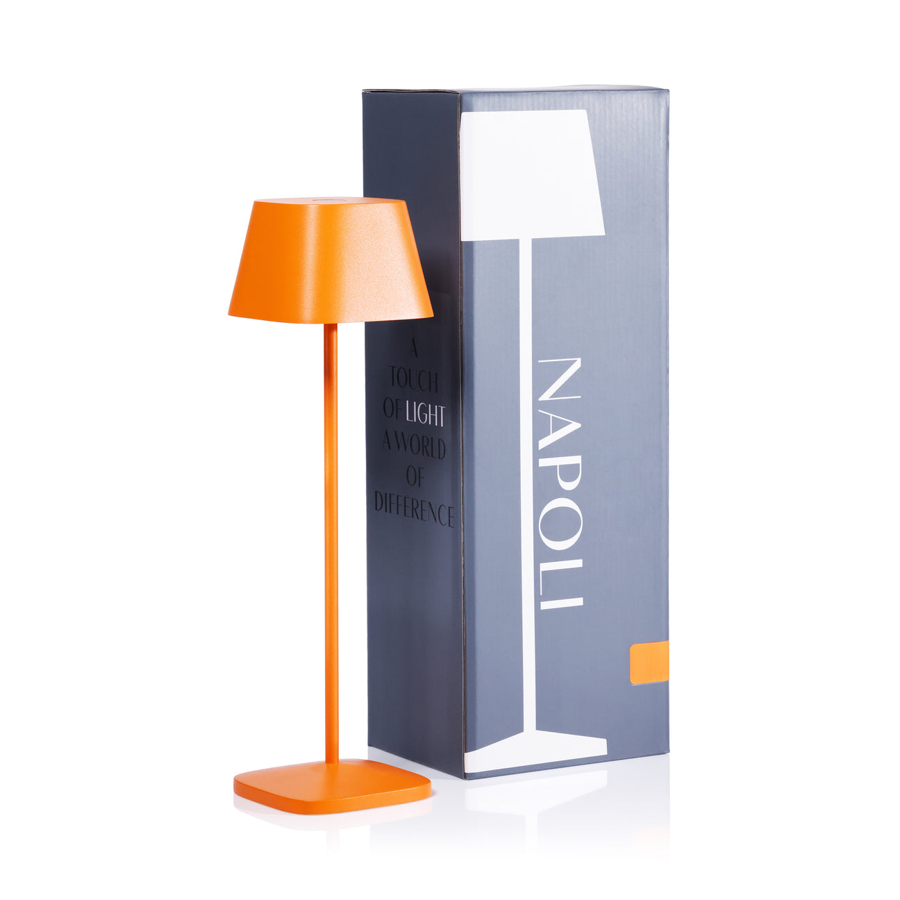 NAPOLI Rechargeable Table Light - Deep Tangerine - by Carlyle Avenue
