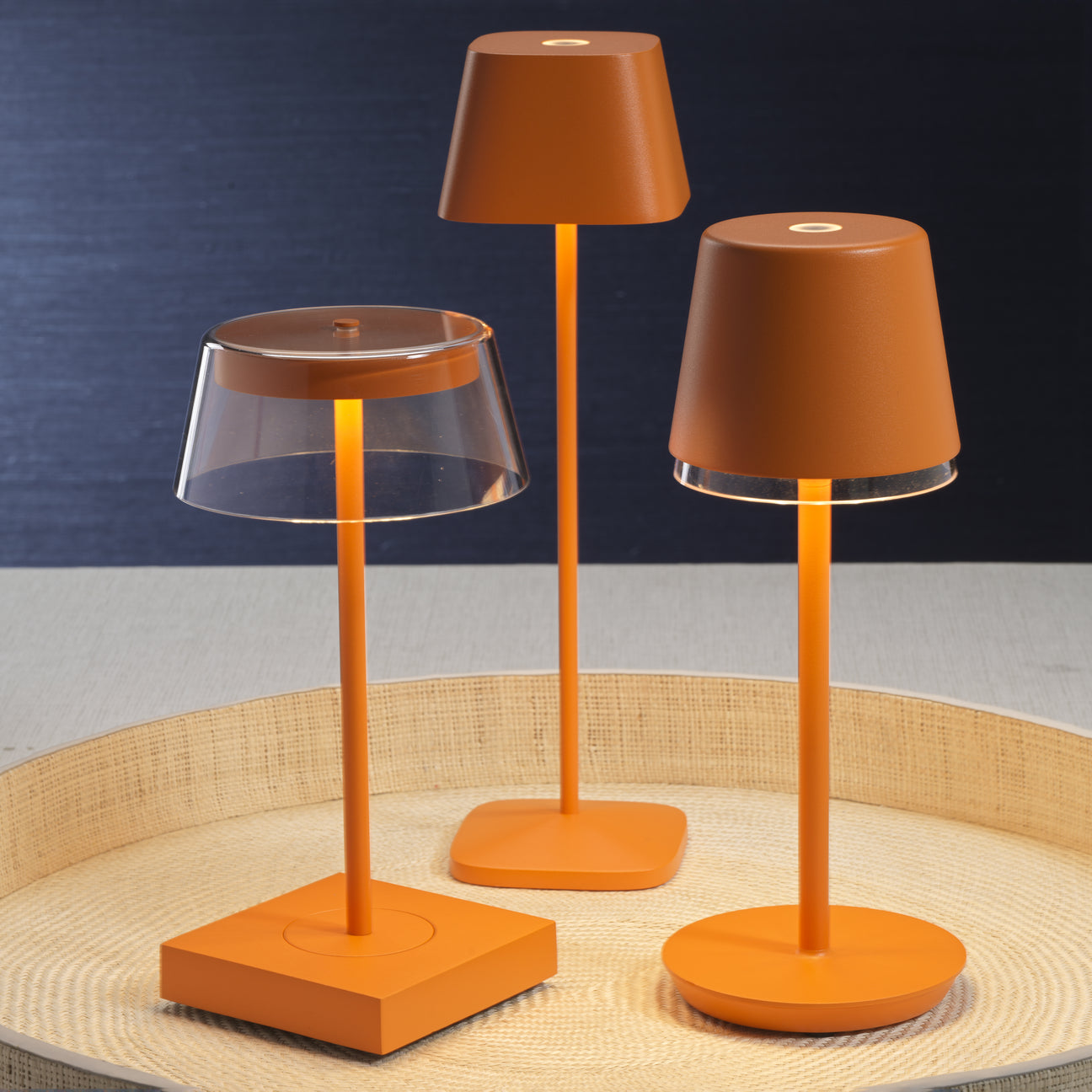 SARDINIA Rechargeable Table Light - Deep Tangerine