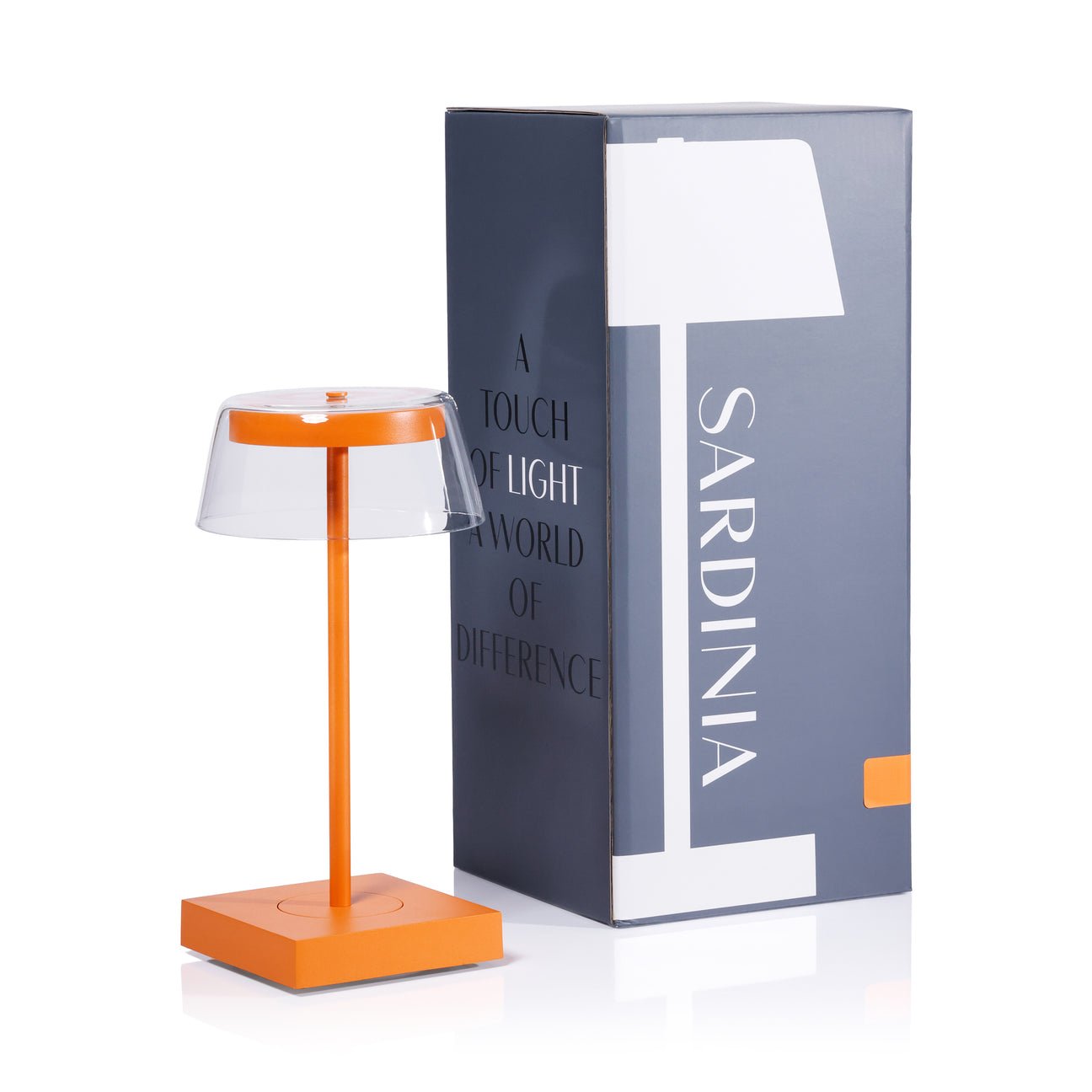 SARDINIA Rechargeable Table Light - Deep Tangerine